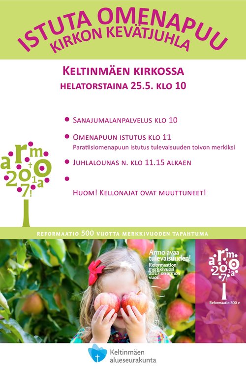 Istuta omenapuu - Kirkon kevätjuhla Istuta omenapuu - Kirkon kevätjuhla