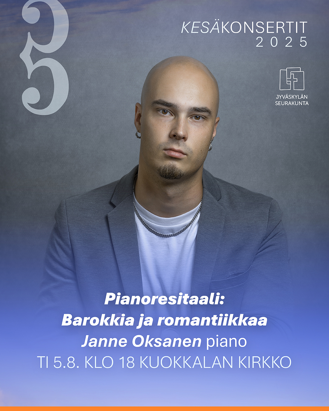 Kesäkonsertit 2025: Janne Oksanen, piano Janne Oksanen
