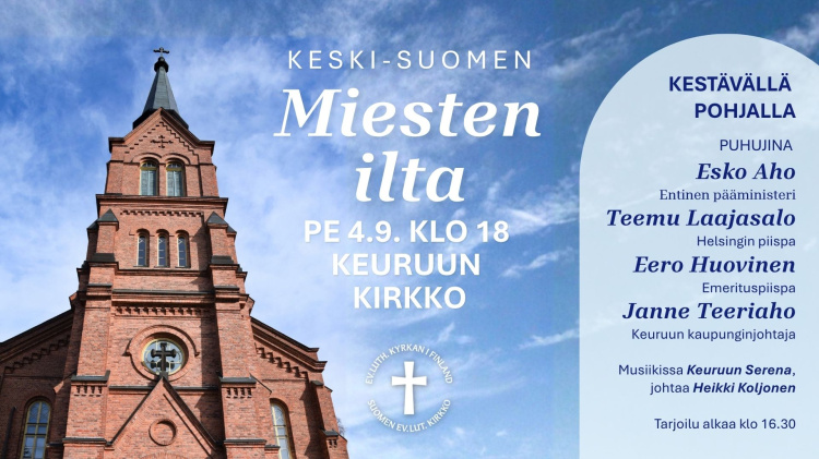 Keski-Suomen Miesten ilta Keuruun kirkossa