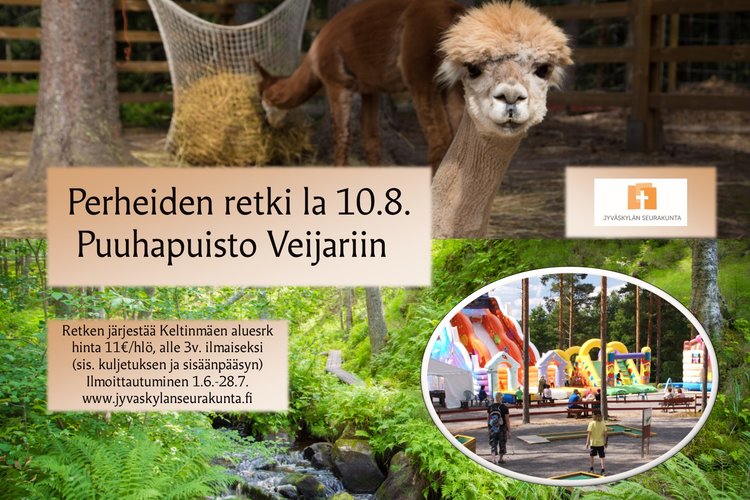 Retki Puuha- ja eläinpuisto Veijariin la 10.8. Retki Puuha- ja eläinpuisto Veijariin la 10.8.