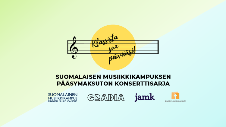 Klassista sun päivääsi kevään värinen tausta tekstillä