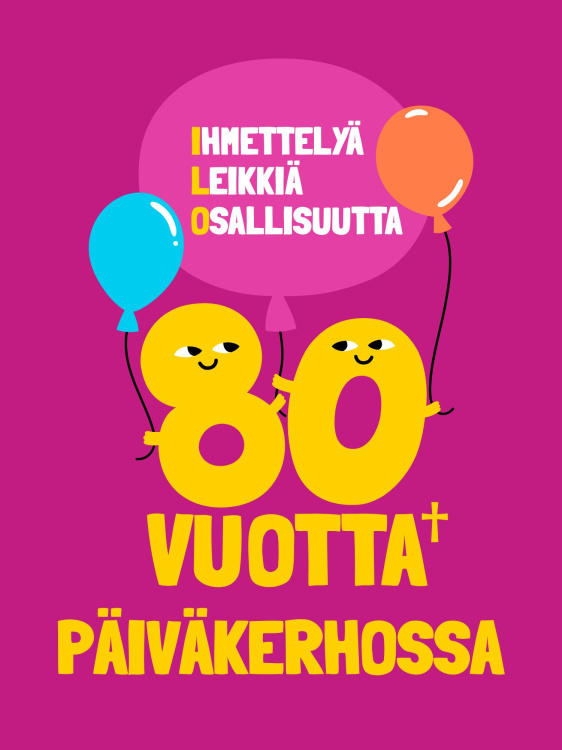 Perheilta. Pikkukirkko ja kakkutarjoilu päiväkerhotyön 80 v kunniaksi Päiväkerhot 80 vuotta
